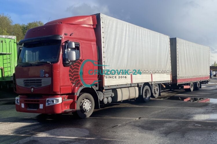 Renault Premium 450 и прицеп тентованный Krone ZZ  