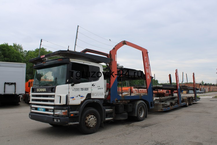 Автовоз сцепка  Scania P114